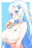 ソフトクリームと雪さん。