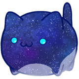 【素材】宇宙猫・マップ隠し・下からライティング【フリー素材処くらげや】