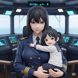 護衛艦フワデラ艦長と副長