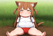 あたちはただおまんちょがプンプン匂うだけのよいこちゃんブ」……ブチュゥ！　「まんちょおおぉ！！