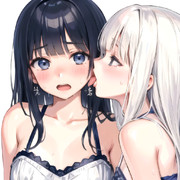 嘘ついてないか確かめる女の子（AIイラスト）