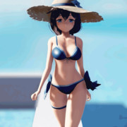 【アニメGIF】時雨が歩くだけ