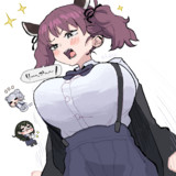 きりたんヘアにされる夏色花梨