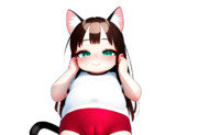 えへへっ♥ぽこてぃんとおまんちょはなかよちこよちなんだニャン♥