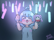 ライブに行った時の絵