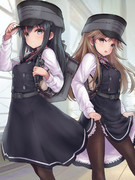 フルアーマー朝潮ちゃんに付き合わされる荒潮さん