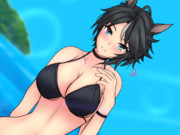 ﾌｼﾞ「この水着はどうかな？気に入ってくれたかい？」