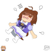 駄々っ子タキオン（GIF）