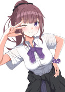横ピース！
