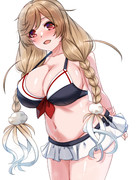 お揃いの水着の峯雲ちゃん