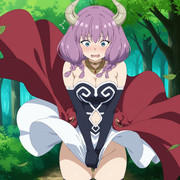 突風に巻き込まれるアウラ