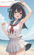 昨日は海の日だったのでマリンセーラーなみゃーまい！