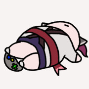 (gif)きりたんのだらけきったゲームプレイ