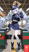 ブルアカの橘ヒカリのコスプレをしたサテュロスちゃん
