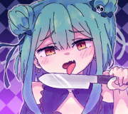 過去絵の潤羽るしあに背景付けた