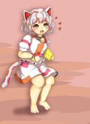 スイカで通勤するミケちゃん