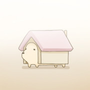 犬小屋の犬