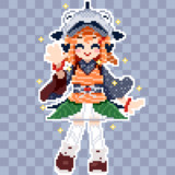 鮭子ちゃんのドット絵！