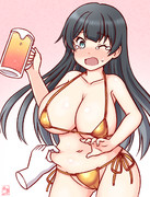 わんどろ金ビキニのあがのん