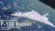 【MMDモデル配布】F-108 Rapier 戦闘機