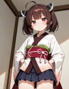 きりたんに見下されながら怒られる