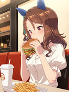 ハンバーガーとキングさん