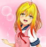 オリキャラ　１日１コマ 【アイドルスマイル　朱羽雀】