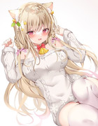 白ニットなにゃんこ