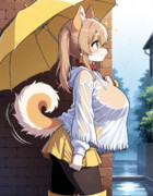 雨の曲がり角
