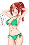 今日の水着　オリキャラ　グラビア馬子