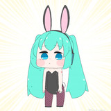 やる気溢れるバニーﾐｸﾁｬﾝ