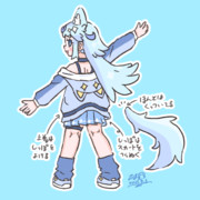 後ろから見た時の絵