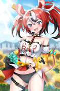 ひまわり畑のハコ太郎