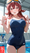 小宮果穂ちゃんとスクール水着でレッスンするだけの健全な事象
