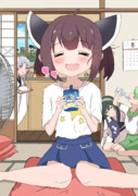 アイスで溶けてる私服きりたん