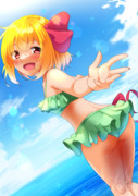 夏を満喫すルーミア