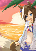 ゆゆ、夕陽がきれいですね……！