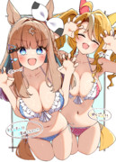 一緒に泳ぐわよ！トレーナー！