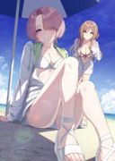 セミブルーな麻央と莉波