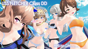 【MMD艦これ】フレッチャー級とバカンス