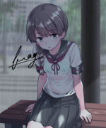 雨宿り浦波ちゃん