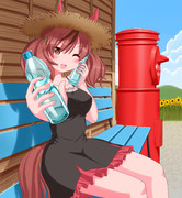 まだ暑いから冷たいソーダーを飲もうよ