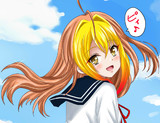 今日のオリキャラ1枚 【天使のアイドルスマイル　朱羽雀】
