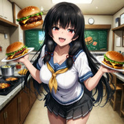 捨てられた、ハンバーグ