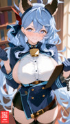 ブルアカのアコのコスプレをするサテュロス