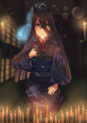 百物語語り部をするカフェ