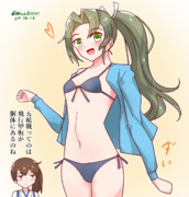 水着瑞鶴と加賀さん