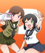 大井と吹雪のツーショット（C106新刊表紙）