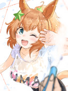 タイキさん水遊び