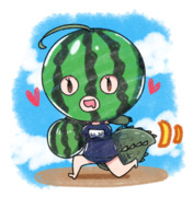 すいかどろぼう。